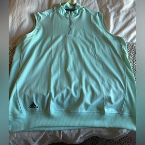 Adidas quarter zip golf vest